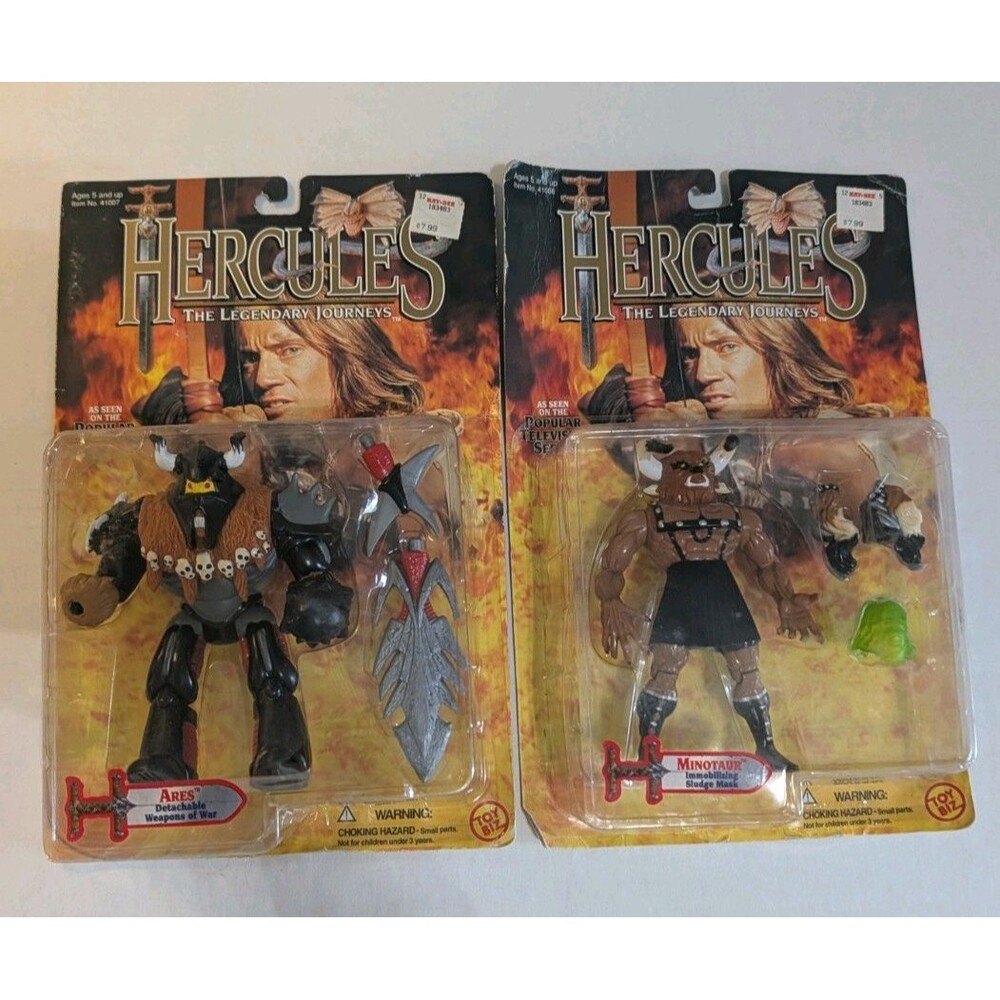 Vintage 1996 Hercules The Legendary Journeys Action Figures Lot Ares Minotaur